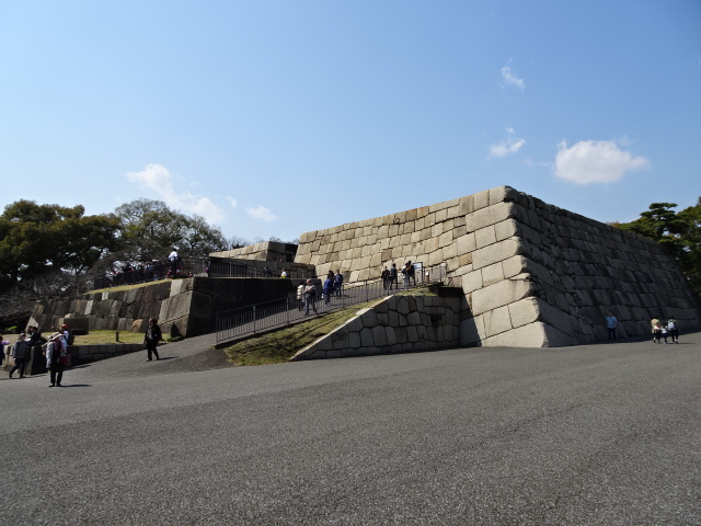 The remains of the Edo castle castle tower