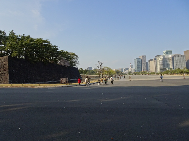 the open space@of the Imperial Palace